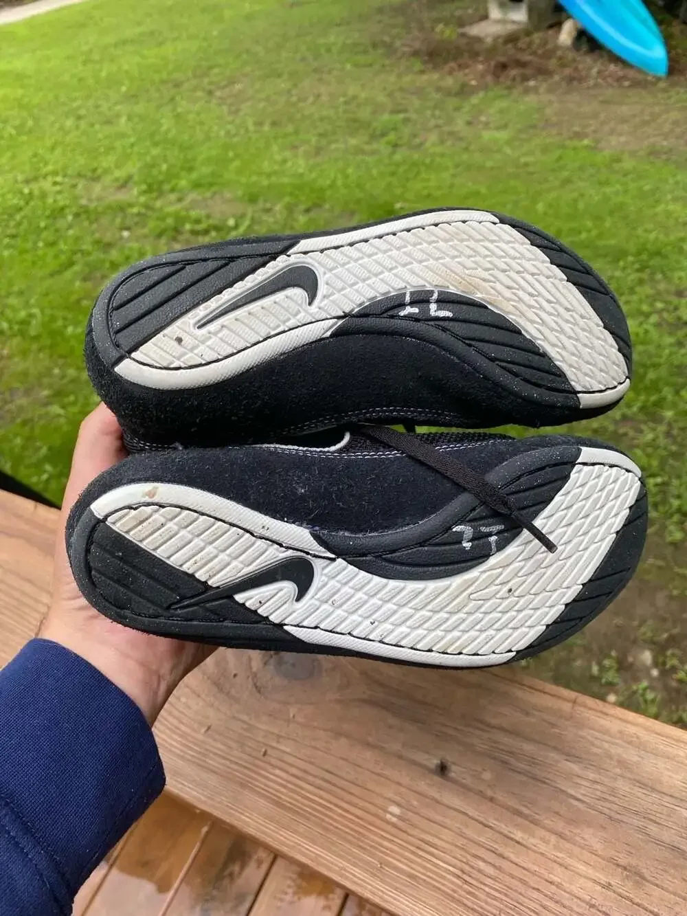 Nike Speed Sweep VII Wrestling Shoes Black/White Youth 5.5